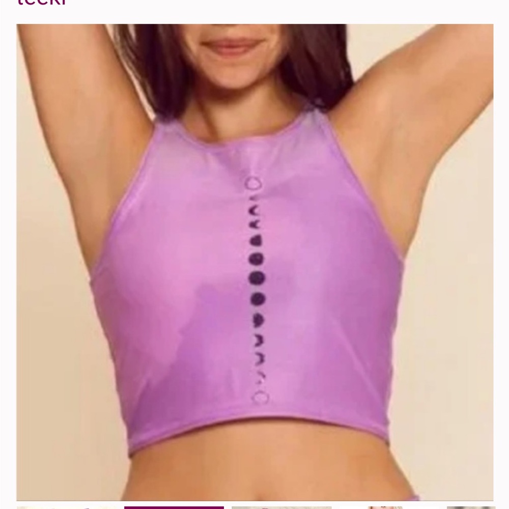 Teeki Lavender Crop Top